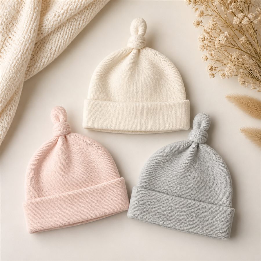 Soft Baby Cap Set
